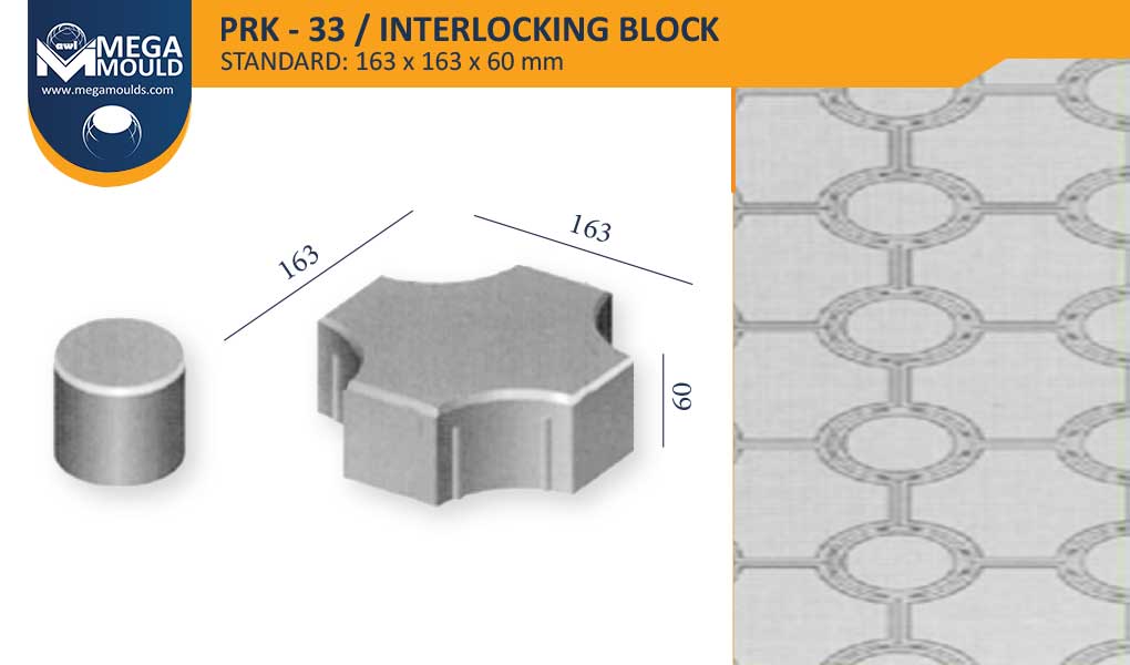Decorative Paving Block Mould PRK-33