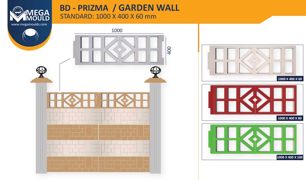 Garden Wall Mould BD-Prizma