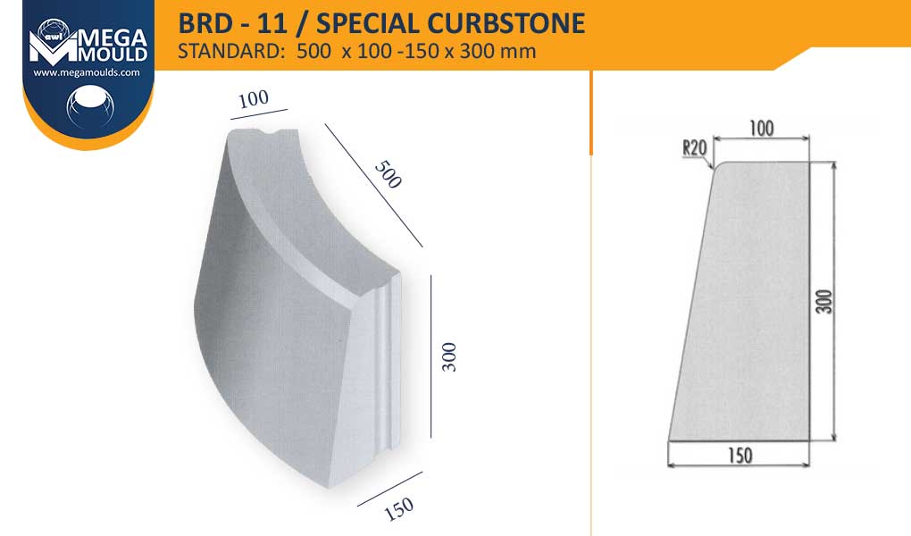 Special Curbstone Mould BRD-11