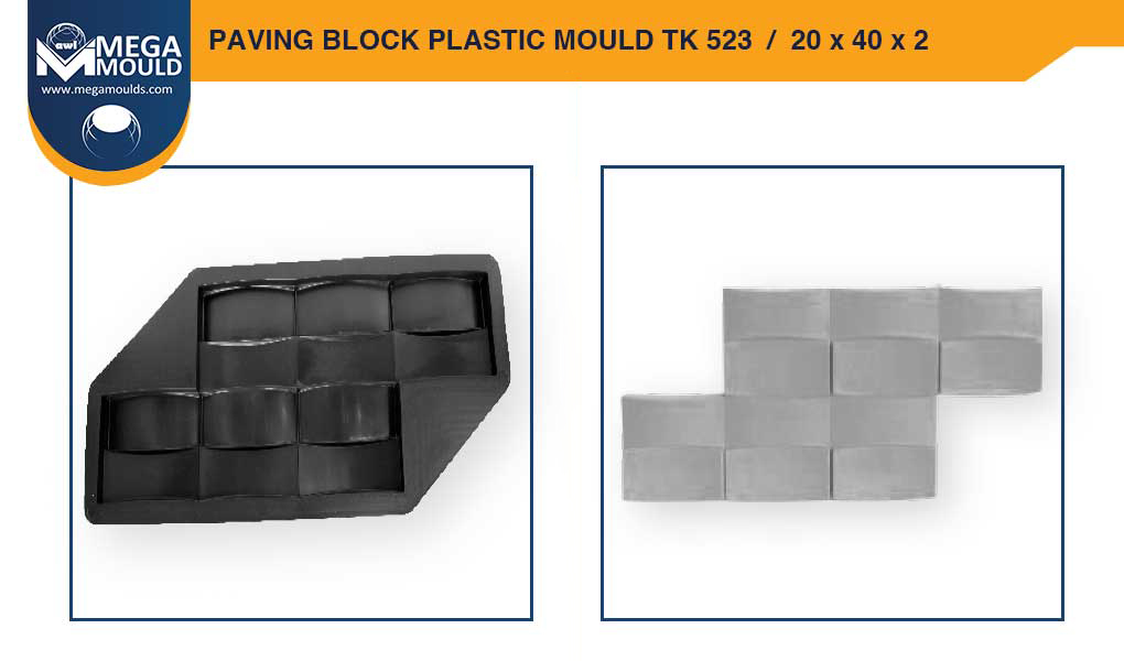 Paving Block Plastic Mould awl TK-523