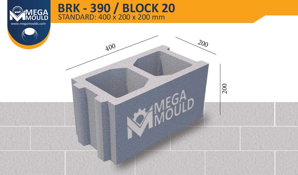 Special Series Concrete Block Mould BRK-390