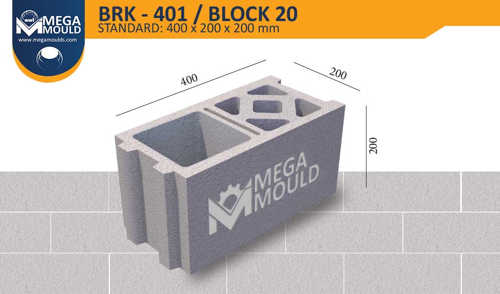 Special Series Concrete Block Mould BRK-401