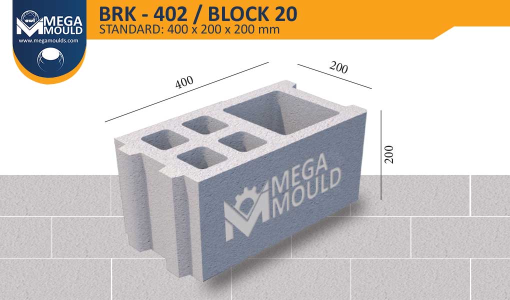 Special Series Concrete Block Mould BRK-402