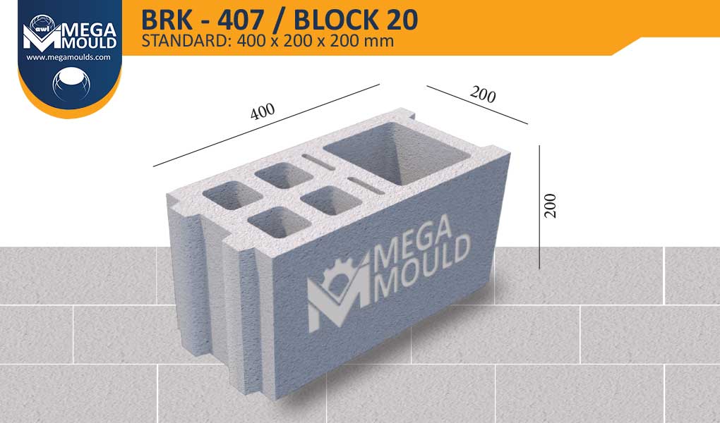 Special Series Concrete Block Mould BRK-407