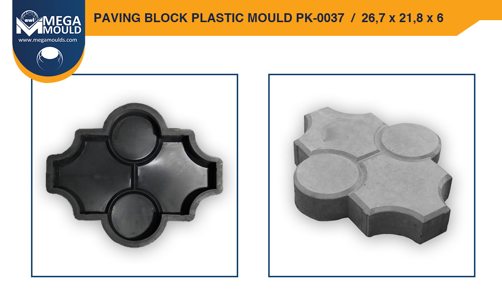 Paving Block Plastic Mould awl PK-0037