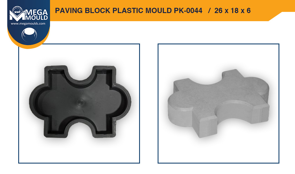 Paving Block Plastic Mould awl PK-0044