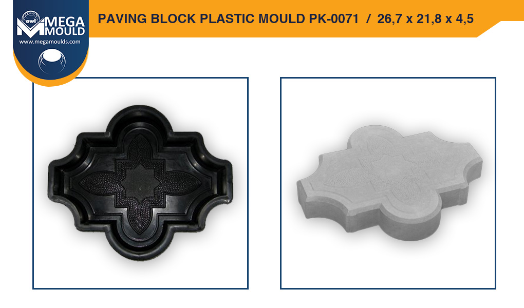 Paving Block Plastic Mould awl PK-0071