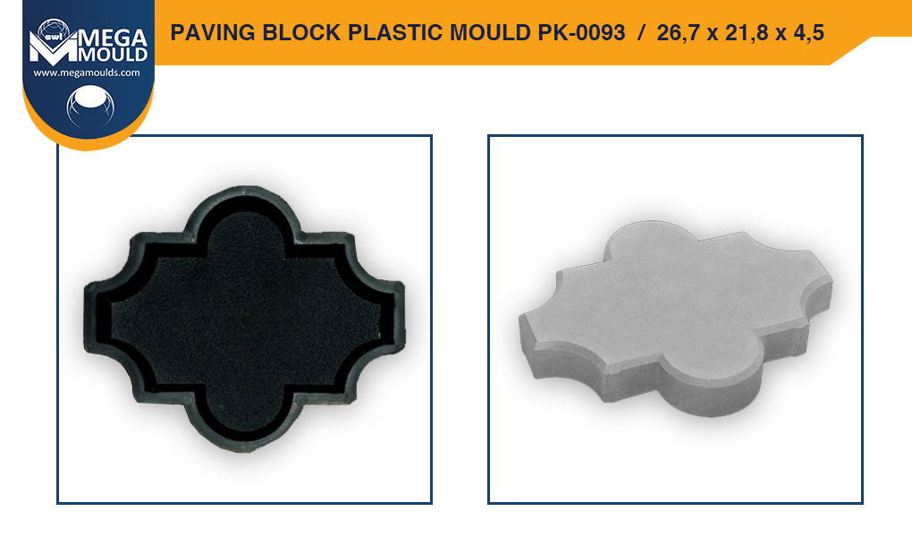 Paving Block Plastic Mould awl PK-0093