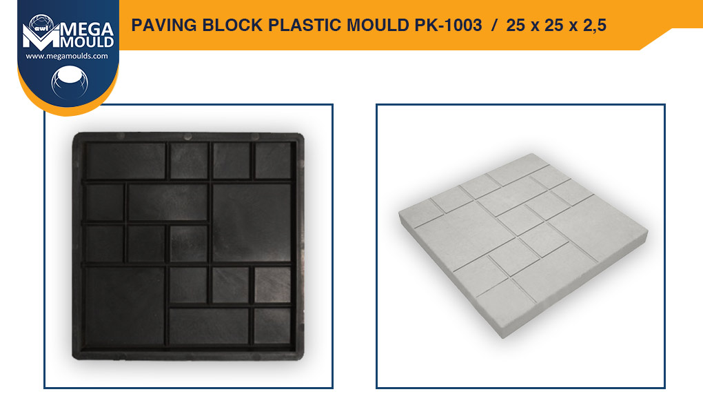 Paving Block Plastic Mould awl PK-1003