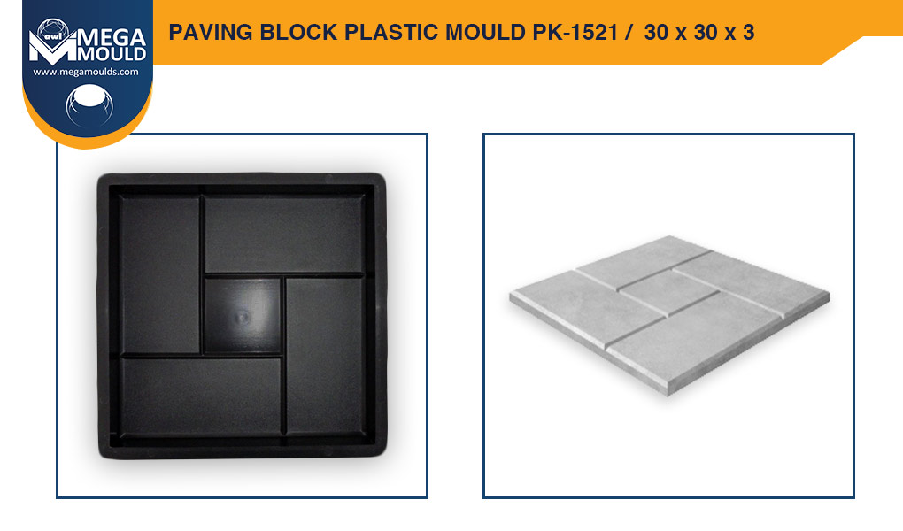Paving Block Plastic Mould awl PK-1521
