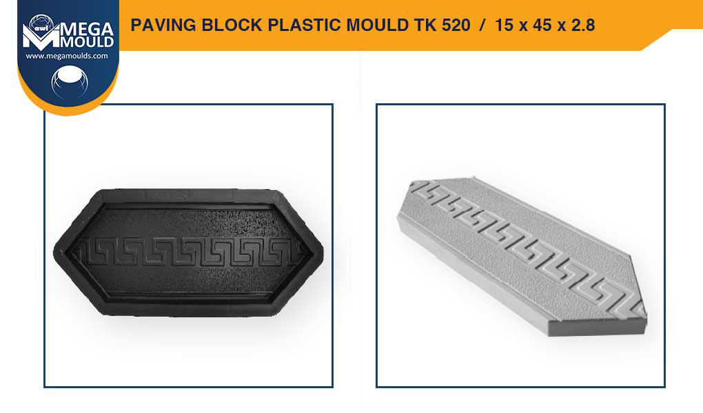 Paving Block Plastic Mould awl TK-520