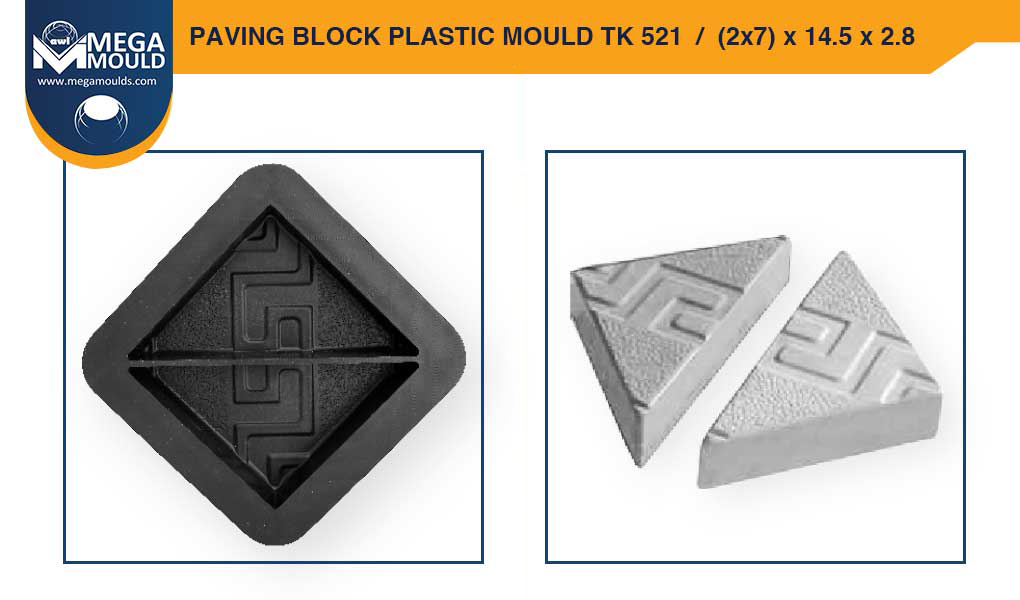 Paving Block Plastic Mould awl TK-521