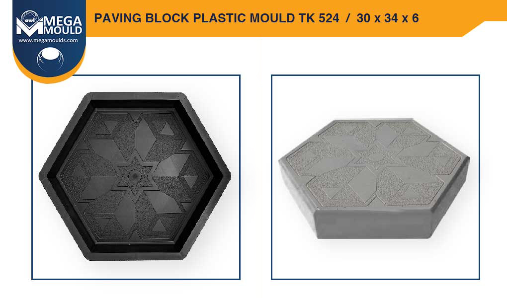 Paving Block Plastic Mould awl TK-524