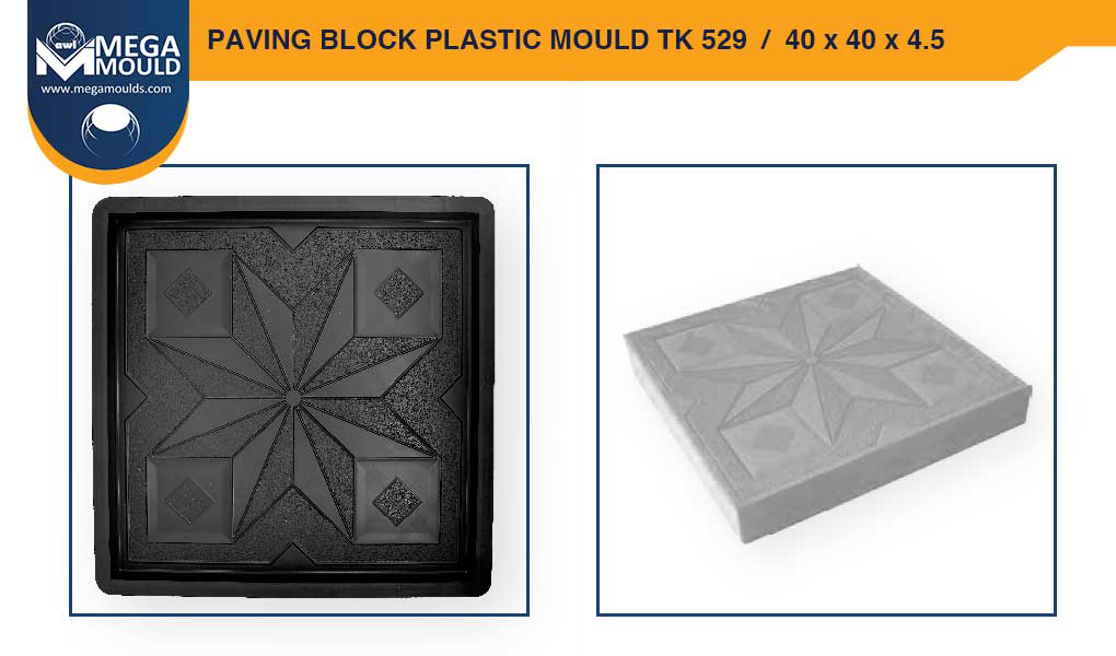Paving Block Plastic Mould awl TK-529