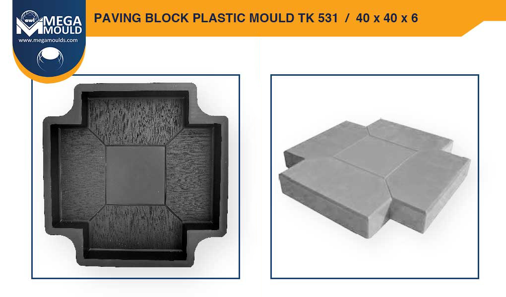 Paving Block Plastic Mould awl TK-531