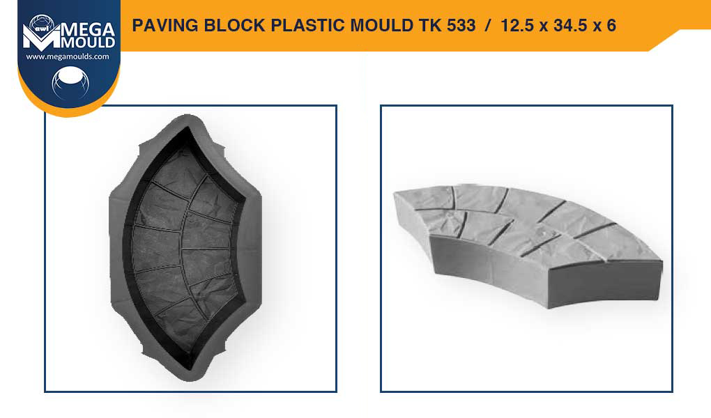 Paving Block Plastic Mould awl TK-533