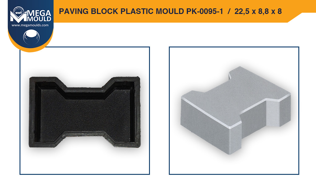 Paving Block Plastic Mould awl PK-0095-1