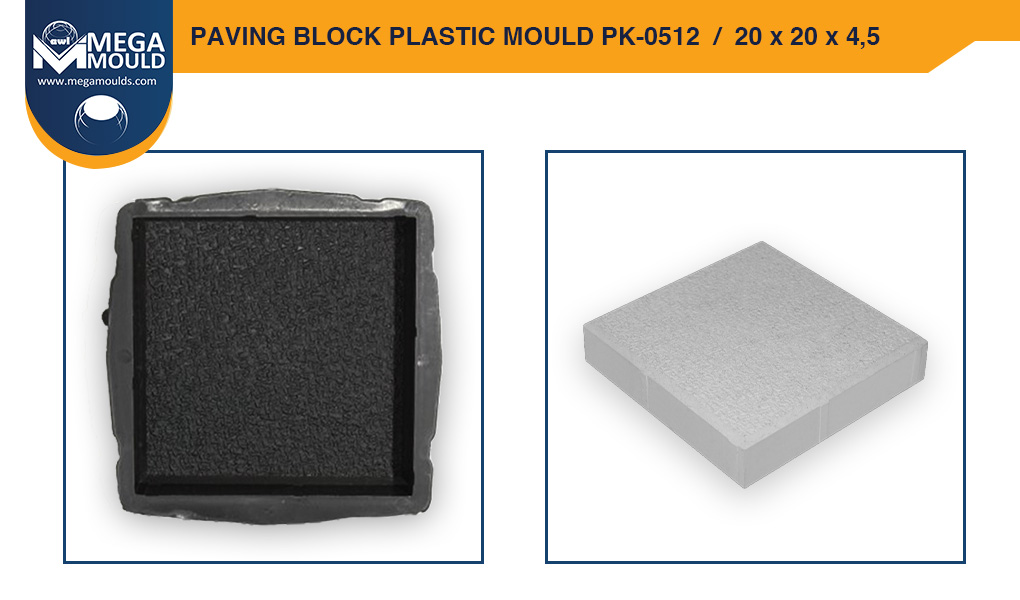 Paving Block Plastic Mould awl PK-0512