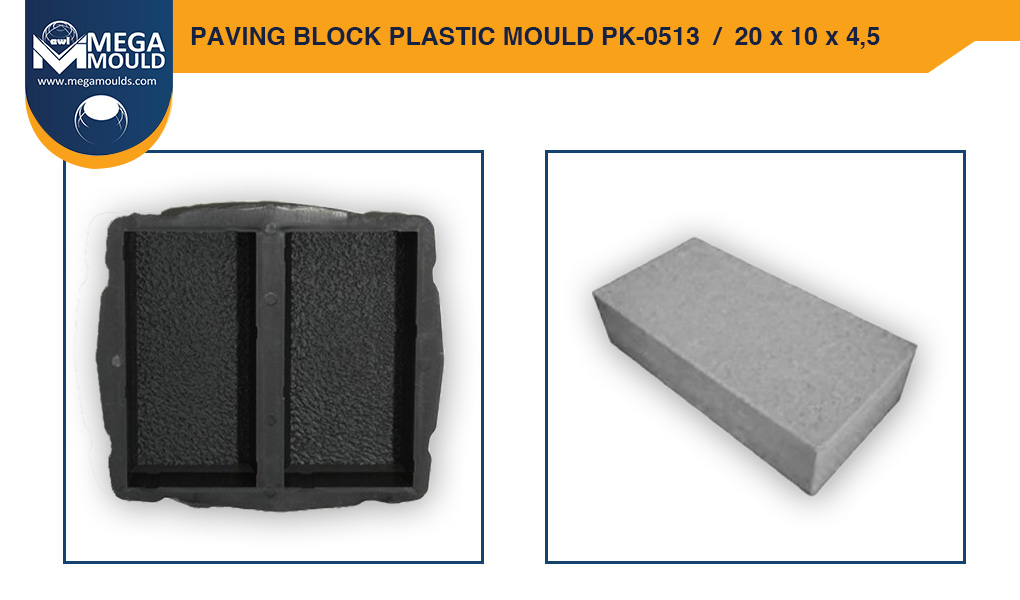 Paving Block Plastic Mould awl PK-0513