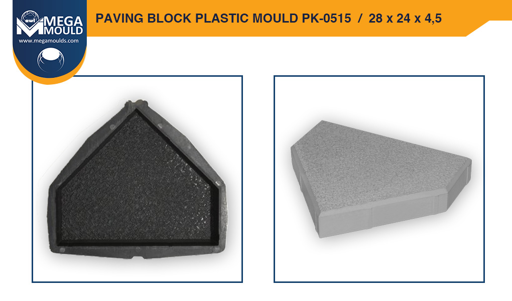 Paving Block Plastic Mould awl PK-0515