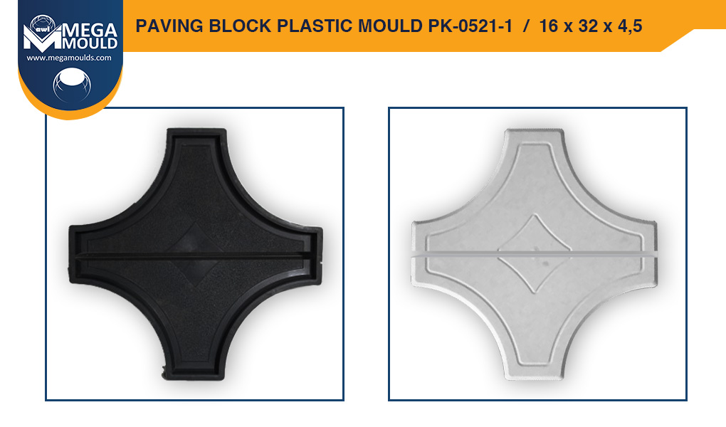 Paving Block Plastic Mould awl PK-0521-1