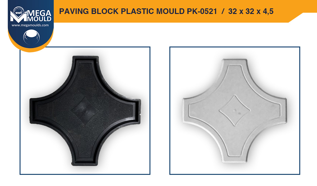 Paving Block Plastic Mould awl PK-0521