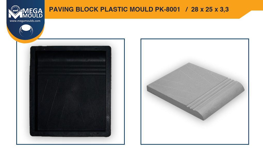 Paving Block Plastic Mould awl PK-8001