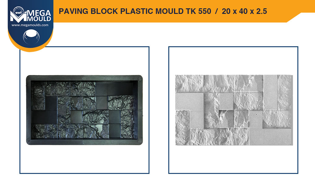 Paving Block Plastic Mould awl TK-550