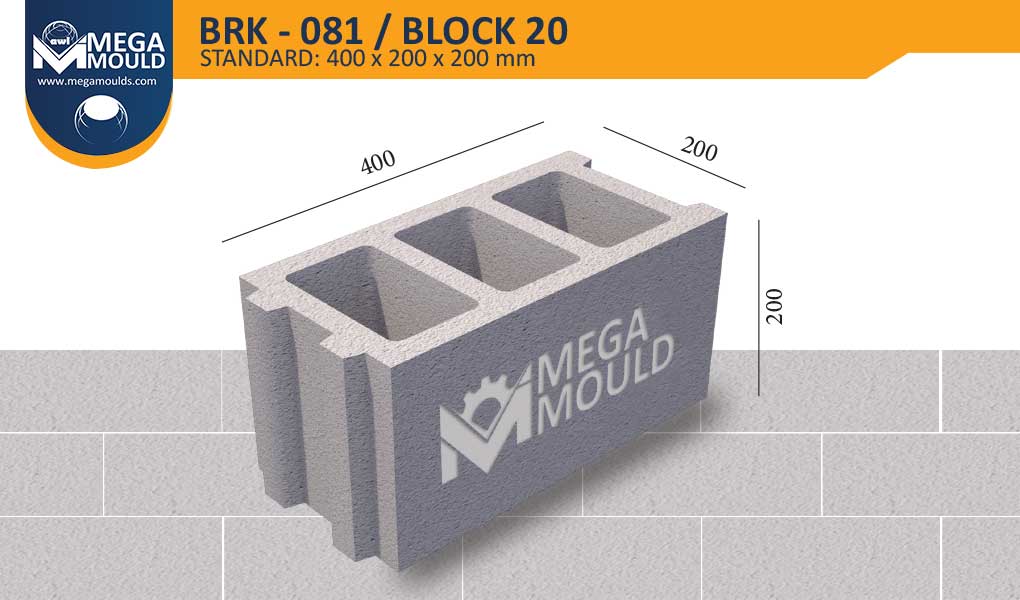 Concrete Block Mould BRK-081
