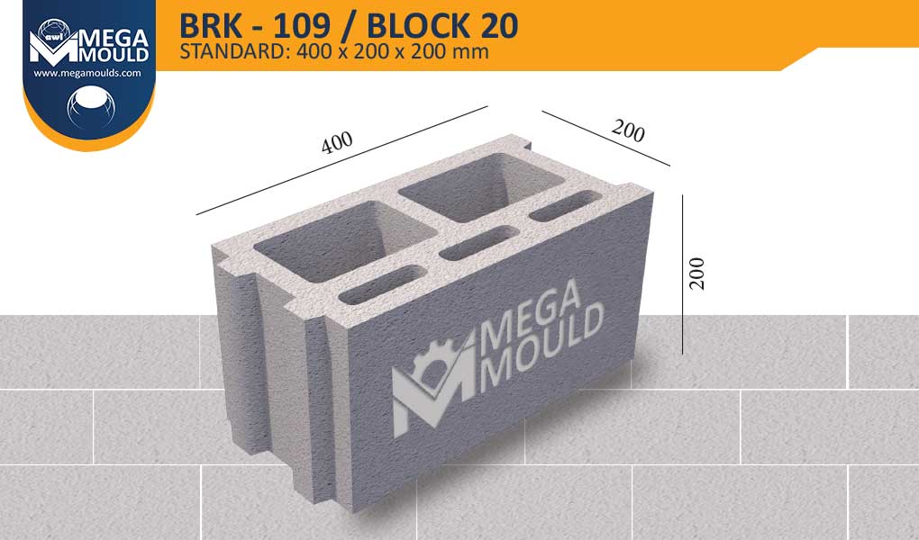 Concrete Block Mould BRK-109
