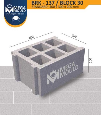 Standard Concrete Block Mould BRK-137