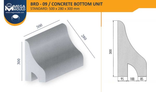 Concrete CurbstoneMould BRD-09