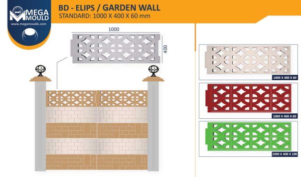 Garden Wall Mould BD-Elips