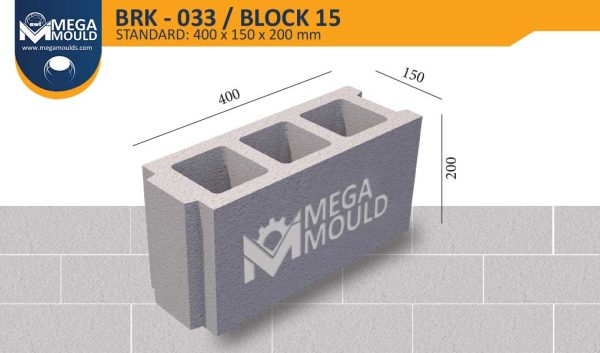 Concrete Block Mould BRK-033