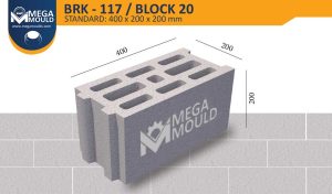 Concrete block with multiholes